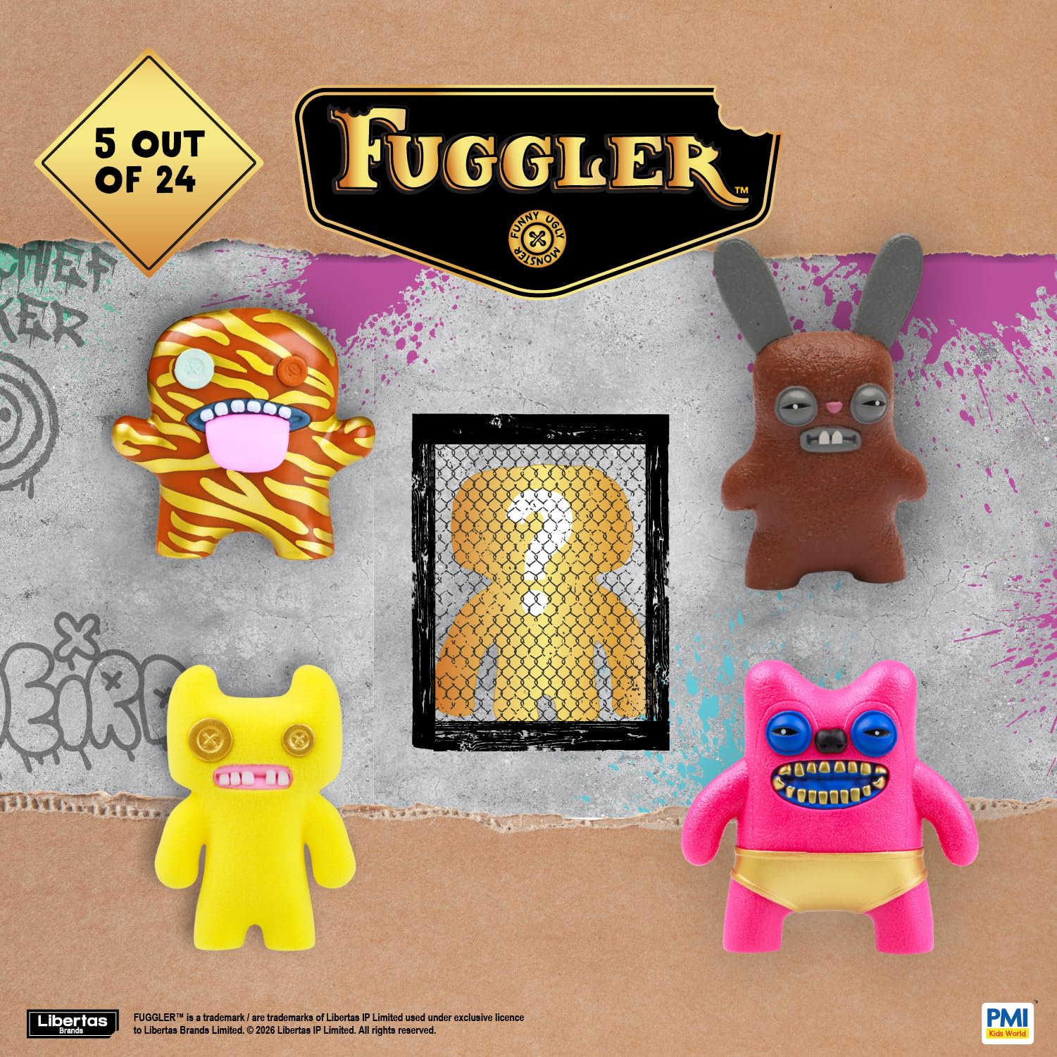 Amazon.com: Fuggler Gold Edition Collectible Figures 5 Pack Deluxe